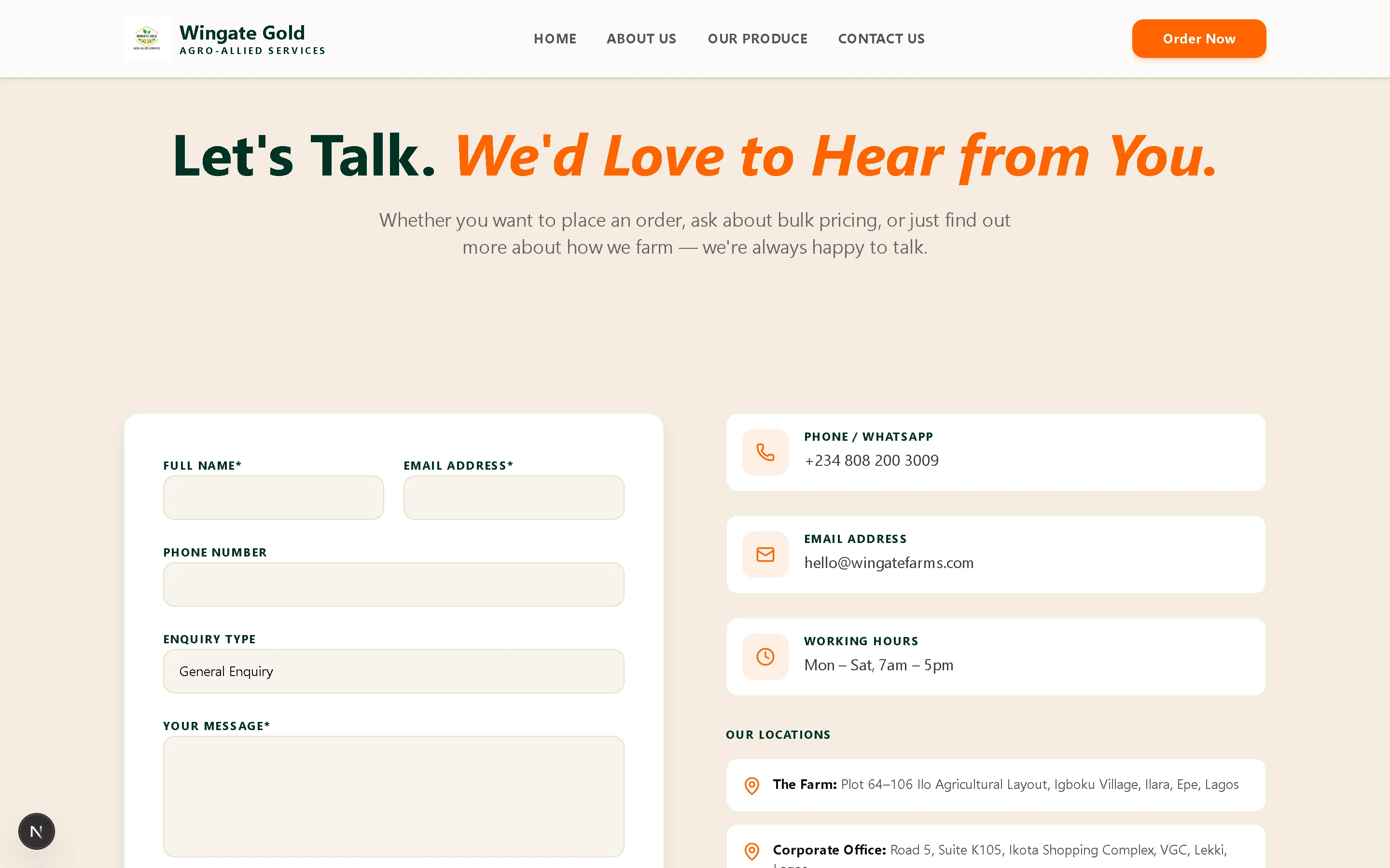Wingate Integrated Farms — 2_core_action